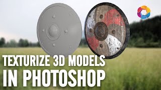 Texturize and use 3D Models in Photoshop [upl. by Annis436]