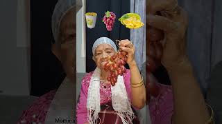 Great Grandmother👵Eating Food Emoji Challenge🌽🍇🍍eatingemojichallenge makan food shorts [upl. by Rosco324]