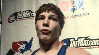 Interview with Alex Dieringer WI Junior Nationals GrecoRoman 152 champion [upl. by Bone256]