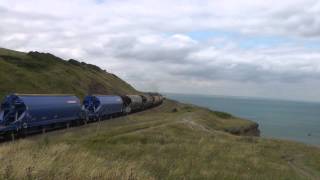 Railway at Huntcliff next to Saltburn [upl. by Moraj]