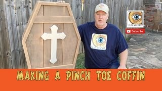 Making A Pinch Toe Coffin From Reclaimed Wood halloween [upl. by Ydolem]