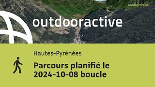 Parcours planifié le 20241008 boucle [upl. by Eibbil]