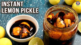 Instant Lemon Pickle Recipe A Tangy Pickle Made With Lemon and Jaggery Great For Immunity [upl. by Melbourne]