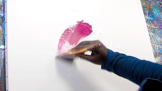 Masking Tape Abstract Painting Demo With Acrylic Paint  Media Nocte [upl. by Ytineres]