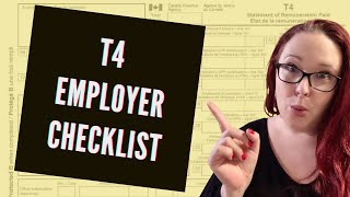 T4 Checklist for Employers 2020 Tax Year [upl. by Quenby577]