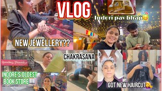 Vlog Dhanteras special Got new HAIR Colour Indore Festive Vibes✨ indorevlog dhanterasvlog [upl. by Edak39]