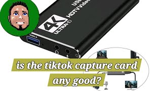 TikTok 4k capture card testing and set up [upl. by Hairahcaz]