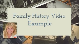 Family History Videos  Cooke Family Example [upl. by Wiebmer]