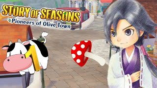 Story of Seasons Pioneers of Olive TownPart 1new beginning and mushroom [upl. by Nalad893]