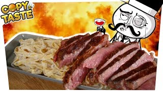 TrüffelPasta Deluxe mit Sous Vide gegartem WagyuSteak 🥩🍝 Copy amp Taste CaT [upl. by Pembroke]