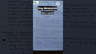 Drug metabolism phase1 reaction medicinal chemistry 1 sem 4 b pharm drugmetabolism aapalpharmacy [upl. by Courtland85]