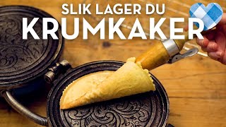 Krumkaker oppskrift på én av de 7 slagen  TINE Kjøkken [upl. by Huskey]