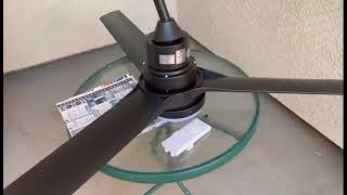 Review Biukis Ceiling Fans with LightsIndoor and Outdoor Black Ceiling Fan with Remote Control [upl. by Gianina]