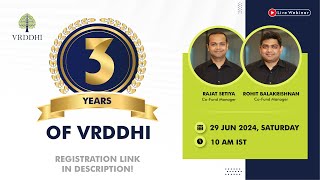 3 years of VRDDHI  Webinar  ithoughtpms [upl. by Skurnik666]