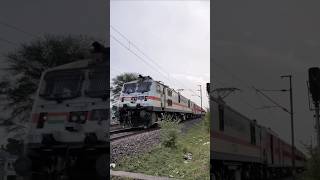 Gorakhpur Antyodaya express at crossing 12598  shortsfeed train [upl. by Hgielsa644]