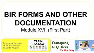 BIR Forms and Other Documentation  Part 1 THINKTANKLIKEBEES [upl. by Daberath]