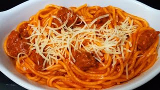 Filipino Cheesy Spaghetti  My Homemade Spaghetti  Kaia ODell [upl. by Madelina]