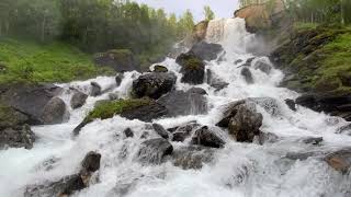 Meelva waterfall in Gratangen Norway [upl. by Rosy638]