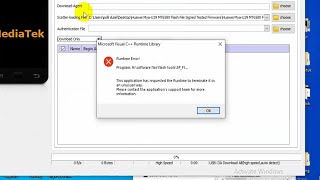 Run time Error Microsoft Visual C Runtime Library  Fix Problem Error Sp Flash Tools Windows [upl. by Urson]