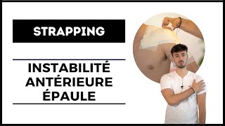 STRAPPING POUR INSTABILITÉ ANTÉRIEURE DÉPAULE [upl. by Atinihc29]