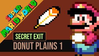 Secret Exit of Donut Plains 1  Super Mario World SNES  Video Guide [upl. by Berard920]