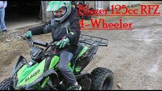 Amazon 4wheeler Review amp Un Boxing  Is It worth it Apollo Blazer RFZ 125cc  shipped to house [upl. by Beaumont59]