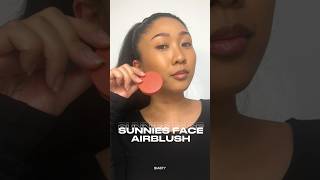 SUNNIES FACE AIRBLUSH  how to make blush last longer for oily skin  makeupreview makeuptips [upl. by Gelasias]