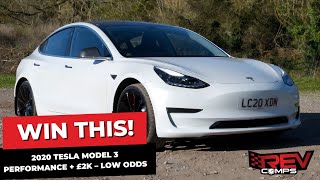 WIN THIS 2020 TESLA MODEL 3 PERFORMANCE  £2K – LOW ODDS [upl. by Notanhoj841]