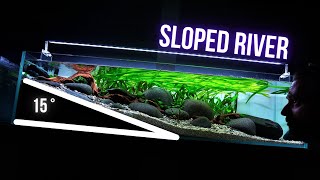 I made INCREDIBLE SLOPED RIVER TANK  HILLSTREAM AQUARIUM Step by step AQUASCAPING TUTORIAL  EP1 [upl. by Notlek]