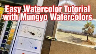 Mungyo Watercolors  Easy Watercolor Tutorial [upl. by Adnilg]