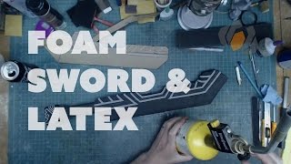 Prop Live from the Shop  Dwarven Sword Foam Details amp Latex [upl. by Adaran426]