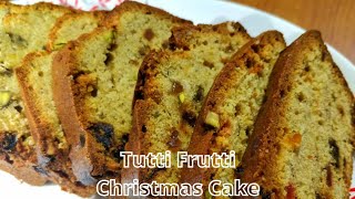 Christmas Tutti Frutti Cake  Fruit cake  Super easy and tasty  Christmas Plum cake at home [upl. by Asimaj691]