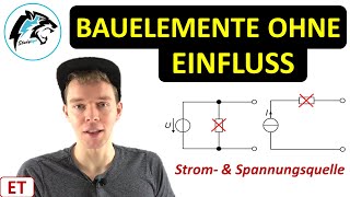 Bauelemente ohne Einfluss Ideale Strom amp Spannungsquelle  Elektrotechnik [upl. by Yamauchi]