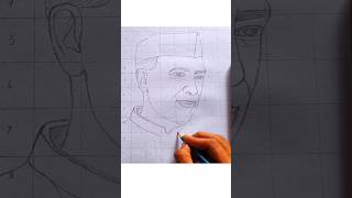 Jawaharlal Nehru drawing easy Childrens day drawing short childrensday viralart [upl. by Ranna]