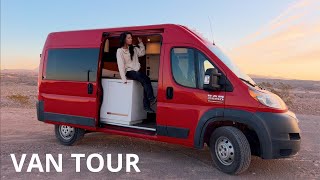 van tour  2016 ram promaster 2500 136quot high rooftop van conversion [upl. by Egroej746]