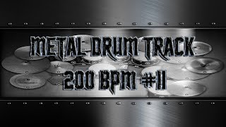 Metalcore Drum Track 200 BPM  Preset 30 HQHD [upl. by Edas]