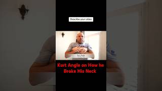 Kurt Angle gets his back cracked Explains his broken neck [upl. by Leahcimal]