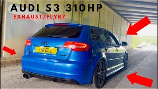 AUDI S3 8P 310BHP Exhaust Compilation Launch Revs Flyby [upl. by Norrat943]