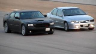 HD  2010 Charger SRT8 vs Lumins SS in KSA [upl. by Desireah]