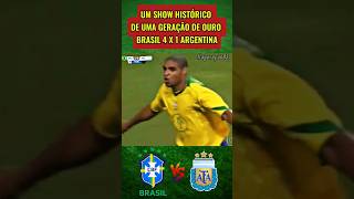 UM SHOW HISTÓRICO DE UMA GERAÇÃO DE OURO BRASIL 4 X 1 ARGENTINA brasil argentina futebol [upl. by Matheny]