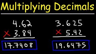 Multiplying Decimals  Basic Introduction [upl. by Weixel]