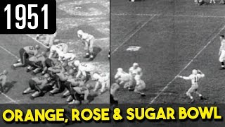 Rose Bowl Orange Bowl amp Cotton Bowl 1951 [upl. by Semele]