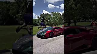 jumping over a car ishowspeed cr7 viralvideo shortvideo [upl. by Mctyre837]