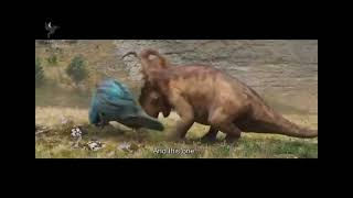 Gorgosaurus vs Pachyrhinosaurus Walking with Dinosaurs [upl. by Wenonah]