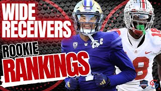 2024 Fantasy Football  ROOKIE RANKINGS WR  Dynasty Fantasy Football [upl. by Yobybab]