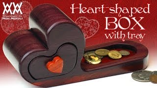 Heartshaped box with tray Classy gift idea [upl. by Horbal]