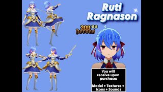 Ruti Ragnason 300 Heroes  Model WarCraft 3  FBX [upl. by Anileva439]