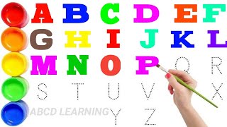 ABCD writing practice  Learn ABCD Alphabets and numbers counting 123  part 17 [upl. by Eselahs]