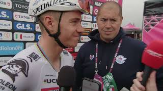 Remco Evenepoel  Interview at the start  Stage 7  Giro dItalia 2023 [upl. by Aramoy]