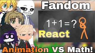 Fandom React Animation VS Math alanbecker Gacha Club [upl. by Aira]